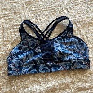 Floral sports bra